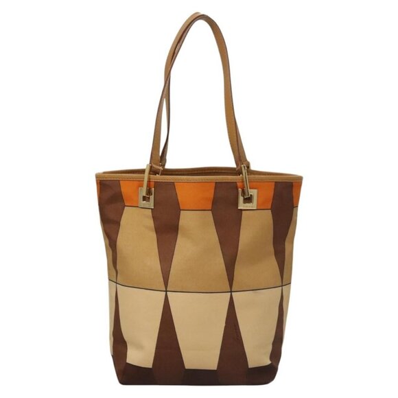 GUCCI Hand Bag Nylon Brown 002 9099 Auth ti2976 - Picture 2 of 16